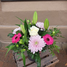 Seasonal Florist Choice Flower Vase Arrangement