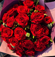 Selection of Hand-tied Red Roses 12, 18 or 24 Red Roses